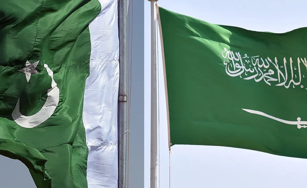 Pakistan and Saudi Arabia flags