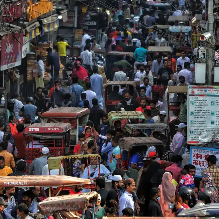 India faces diverse challenges beyond economics, including imminent overtaking of China as the world's most populous nation [Getty Images].