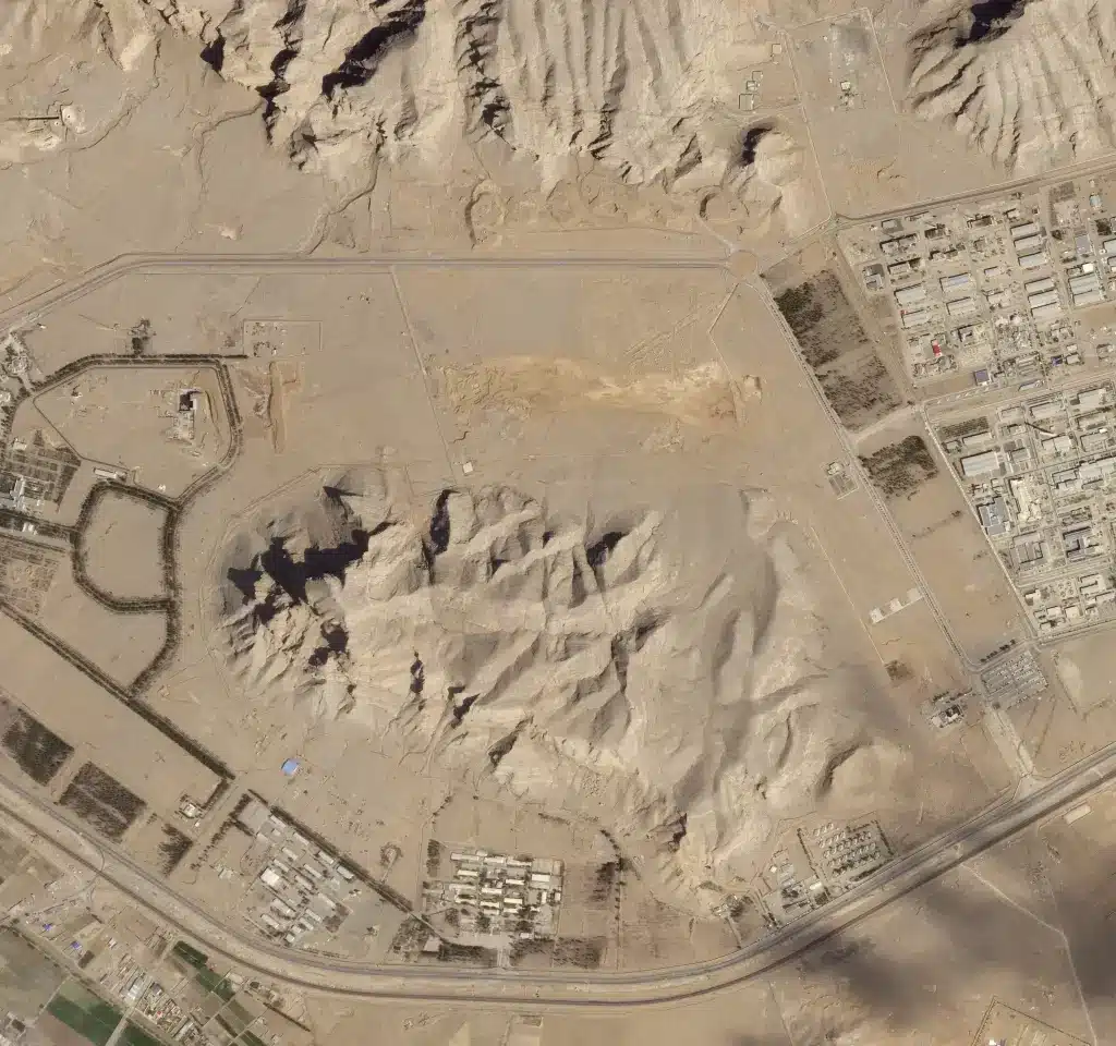 A satellite image from Planet Labs shows Iran's nuclear site in Isfahan [Planet Labs Image via AP Images]