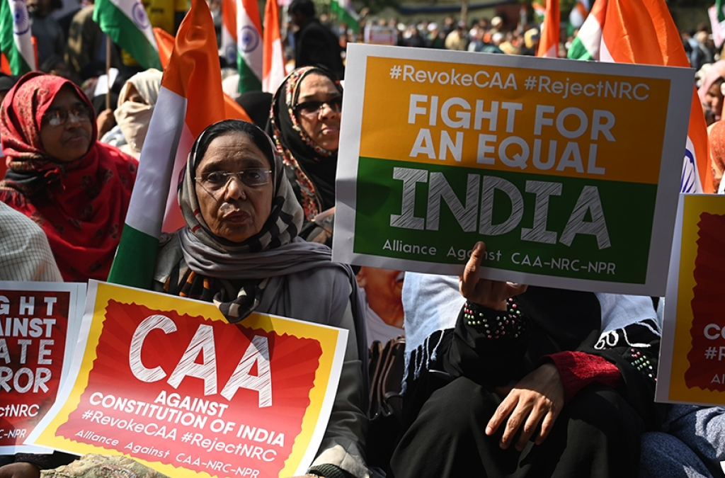 India implemented an ‘anti-Muslim’ 2019 citizenship law weeks before the Lok Sabha Elections 2024 [Image via AFP].