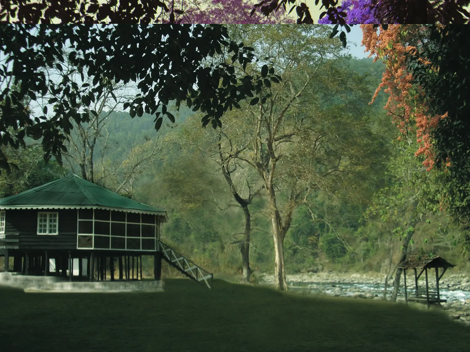 The Glenburn Lodge by the Rangeet River [Image via Travel Journalist, Subhasish Chakraborty].