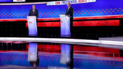 U.S. President Joe Biden and former President Donald Trump participate in the CNN 2024 US Presidential Debate at CNN Studios on June 27, 2024 in Atlanta, Georgia. [Image via Getty Images]