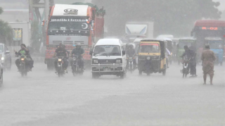 Cyclone Asna moves away from Sindh, causing rough seas, heavy rain, and potential coastal flooding in Karachi.