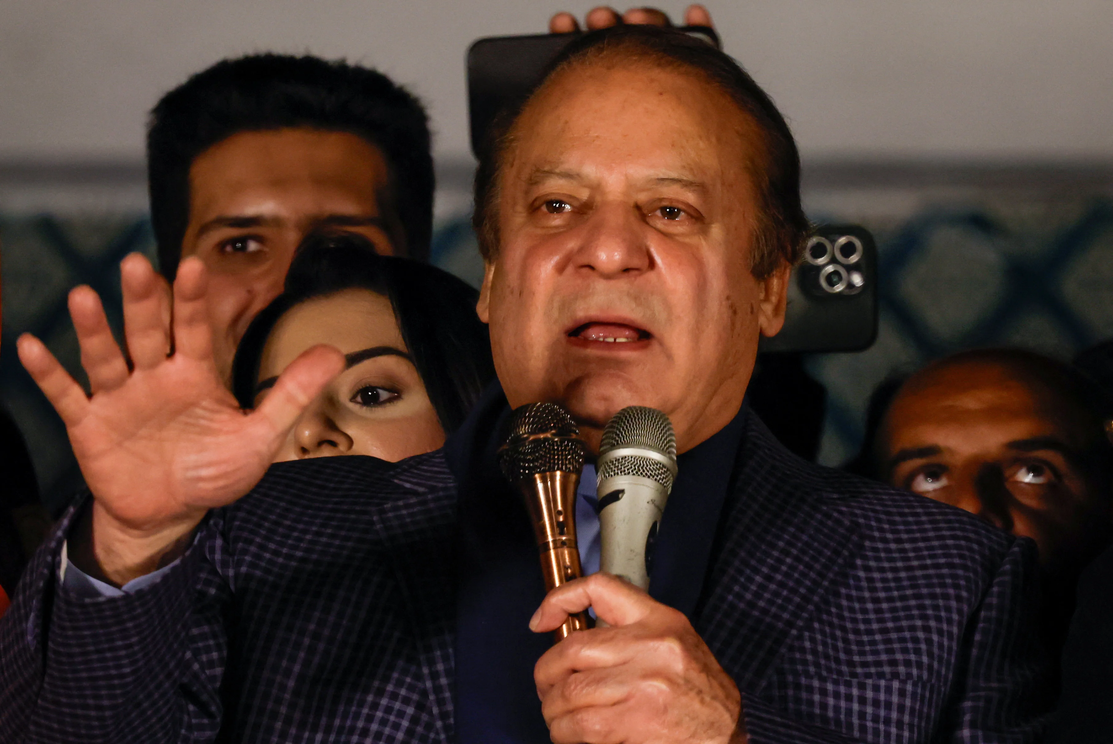 Nawaz Sharif calls India's foreign minister's visit to Pakistan a "good beginning" for thawing relations between the rivals.