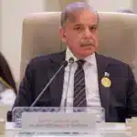 Prime Minister Shehbaz Sharif reaffirms Pakistan's support for an independent Palestinian state at the Arab-Islamic summit in Riyadh. [Image via Arab News]