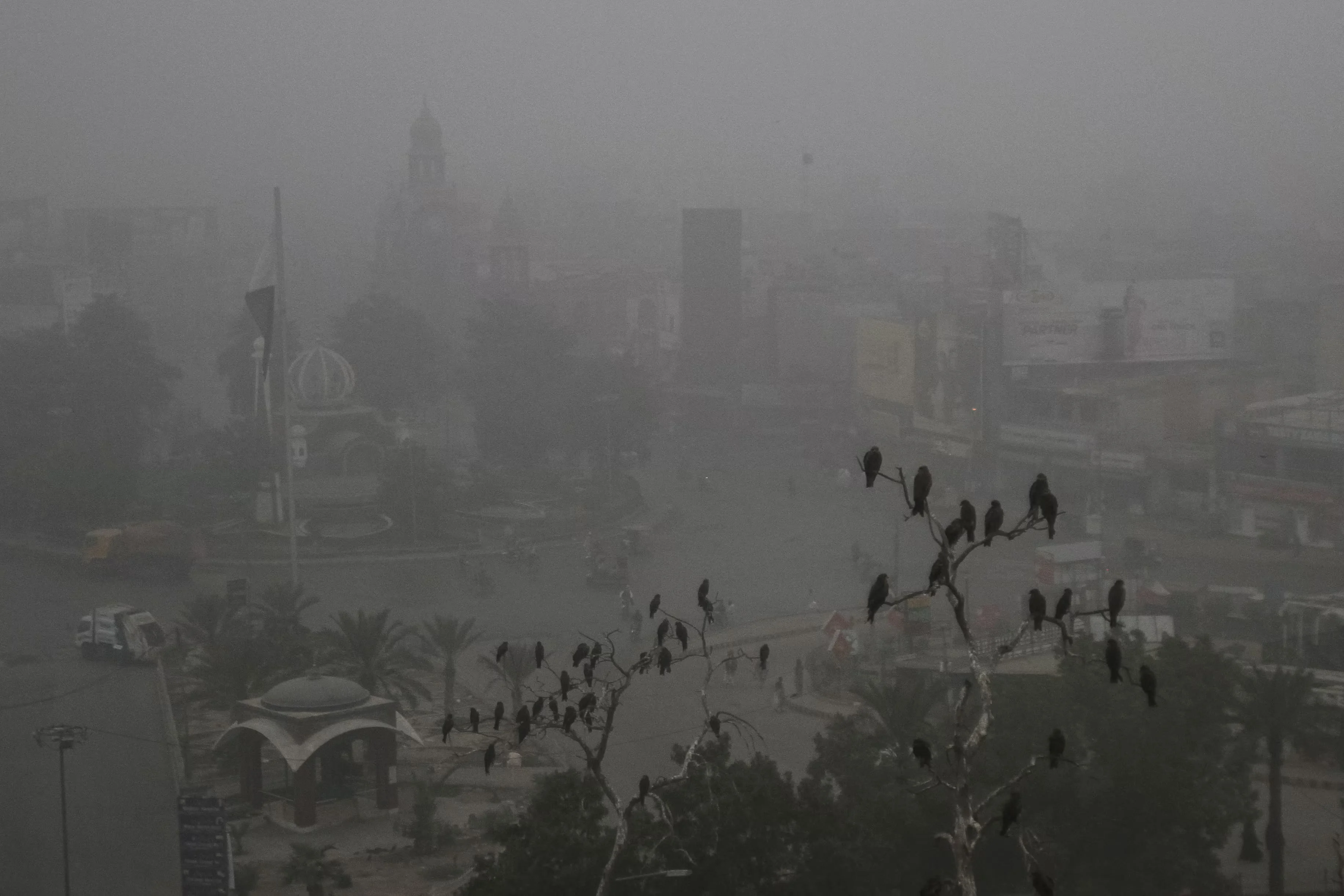 Punjab declares smog emergency as Muslims pray for rain; schools close, and strict restrictions imposed across province. [Image via Reuters]