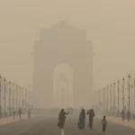 Pollution levels soar in Delhi, with toxic smog persisting and severely impacting air quality across northern India. [Image via Reuters]