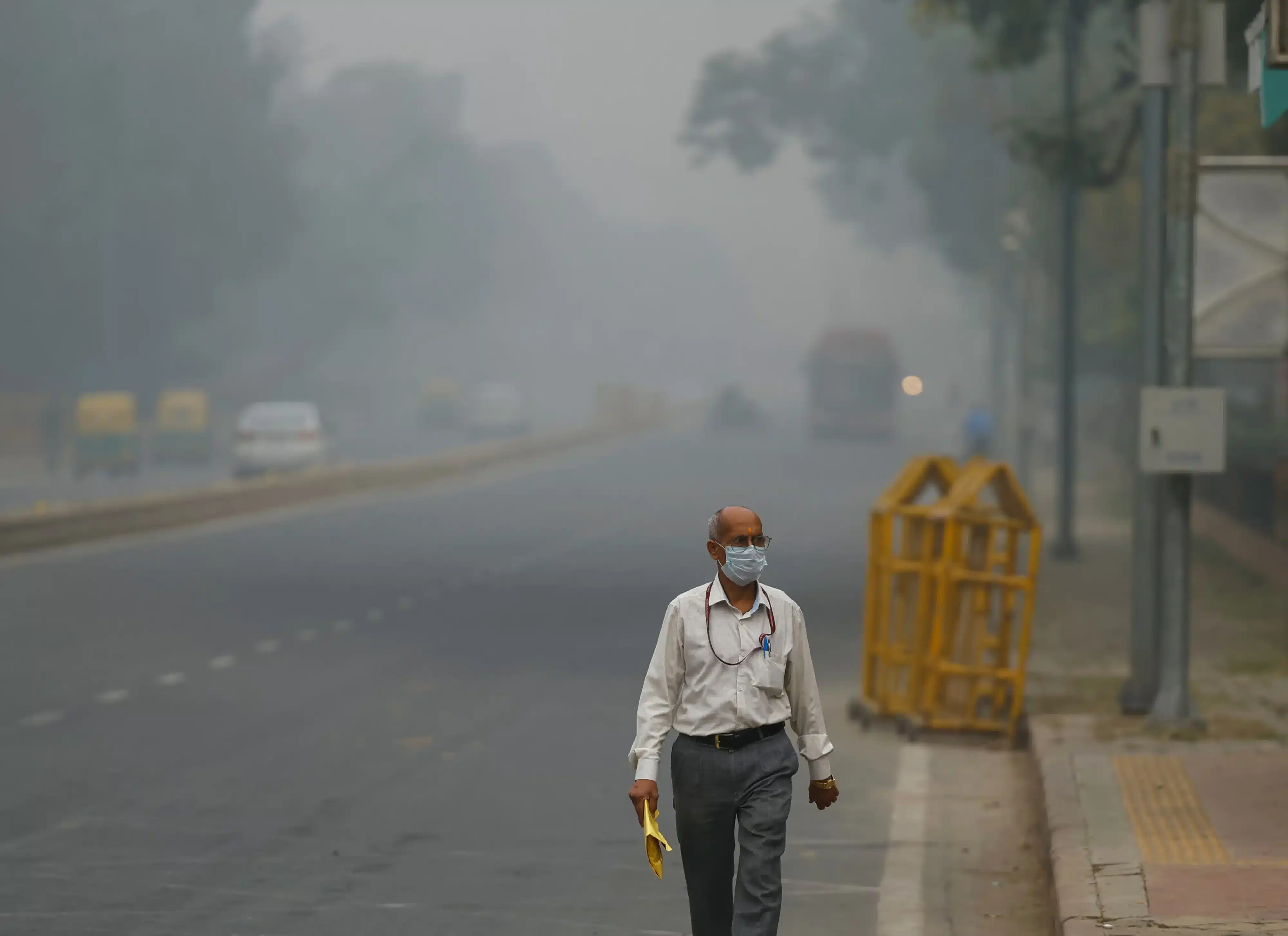 Delhi faces 'severe' air pollution, with record AQI levels causing flight disruptions and poor visibility. [Image via Reuters]