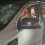 Former Maharashtra Home Minister Anil Deshmukh injured in stone attack on his car during election campaign in Nagpur. [Image via NDTV]