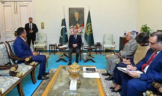 Pakistan’s PM calls to translate existing goodwill into tangible cooperation, following improved relations with Bangladesh. [Image via PMO]