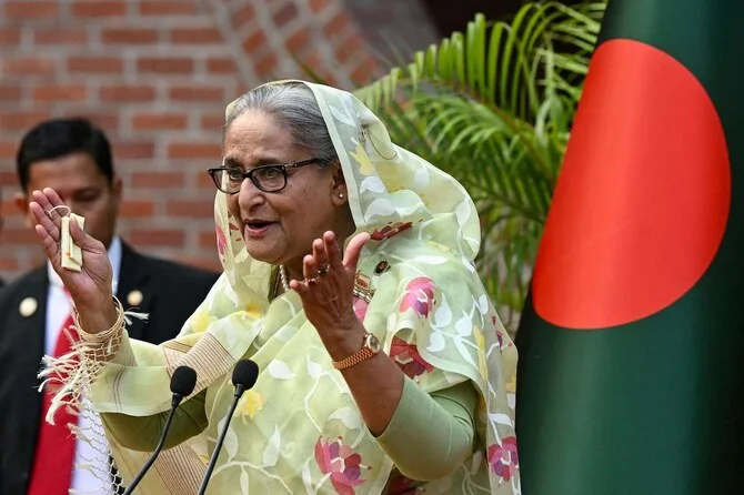 Bangladesh requests India's extradition of Sheikh Hasina on charges of crimes against humanity following violent protests. [Image via AFP/File]