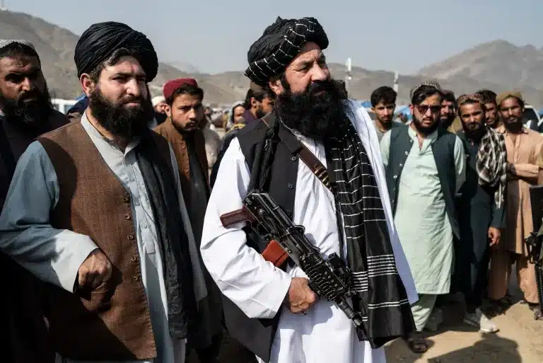 The death of Khalil Haqqani in a Kabul explosion exposes leadership rifts in the Afghan interim government and raises concerns about ISKP’s role. Image via [Wakil Kohsar/AFP]