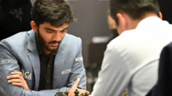 India's Gukesh Dommaraju defeats Ding Liren of China to become the youngest undisputed chess world champion in a dramatic 14-game match. [Image via AFP]