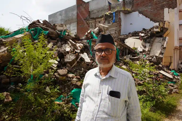 Across India, Muslim families saw their home demolished without warning, plunging them into despair and lasting hardship. [Image via Al Jazeera]