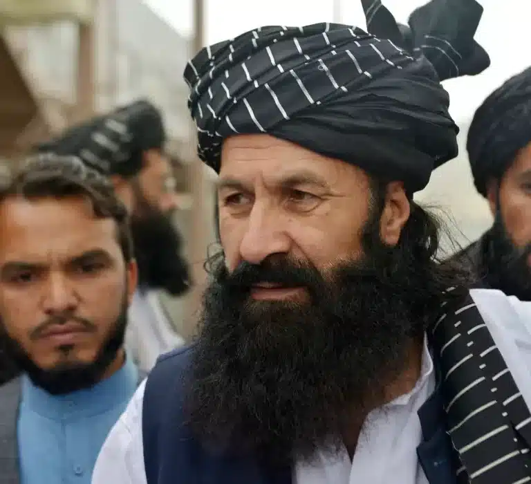 Afghanistan minister for refugees Khalil Haqqani in 2022. [Image: AFP via Getty Images]