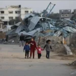 UN urges aid for Gaza: 1M children need mental health support, $4B appeal launched for urgent humanitarian needs. [Image via The Nation]