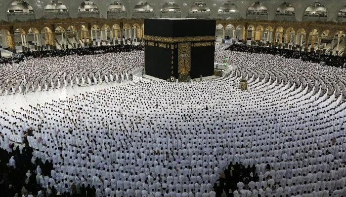 The Ministry of Religious Affairs announces 2025 Hajj packages: Rs1,075,000 for long, Rs1,150,000 for short, with limited seats available. [File photo via AFP]