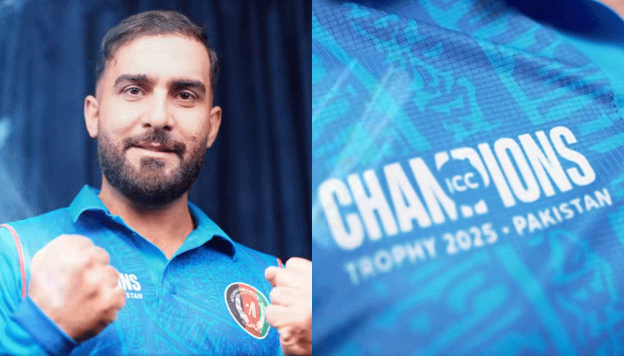 Afghanistan unveils its official jersey for ICC Champions Trophy 2025, blending cultural heritage with modern design. [Image via ACBInstagram/screengrab]