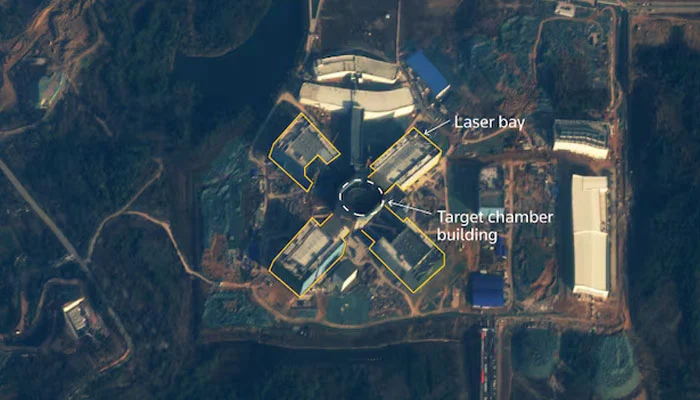 A large laser-ignited fusion research centre is being built in China's Mianyang, potentially aiding nuclear weapons design and power generation. [Image via Reuters]