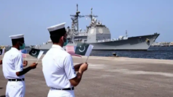 AMAN 2025 marks a key moment for the Pak-US Maritime Alliance as both nations join forces for deeper collaboration, shared security, and regional prosperity. [Image via Dawn]