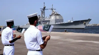 AMAN 2025 marks a key moment for the Pak-US Maritime Alliance as both nations join forces for deeper collaboration, shared security, and regional prosperity. [Image via Dawn]