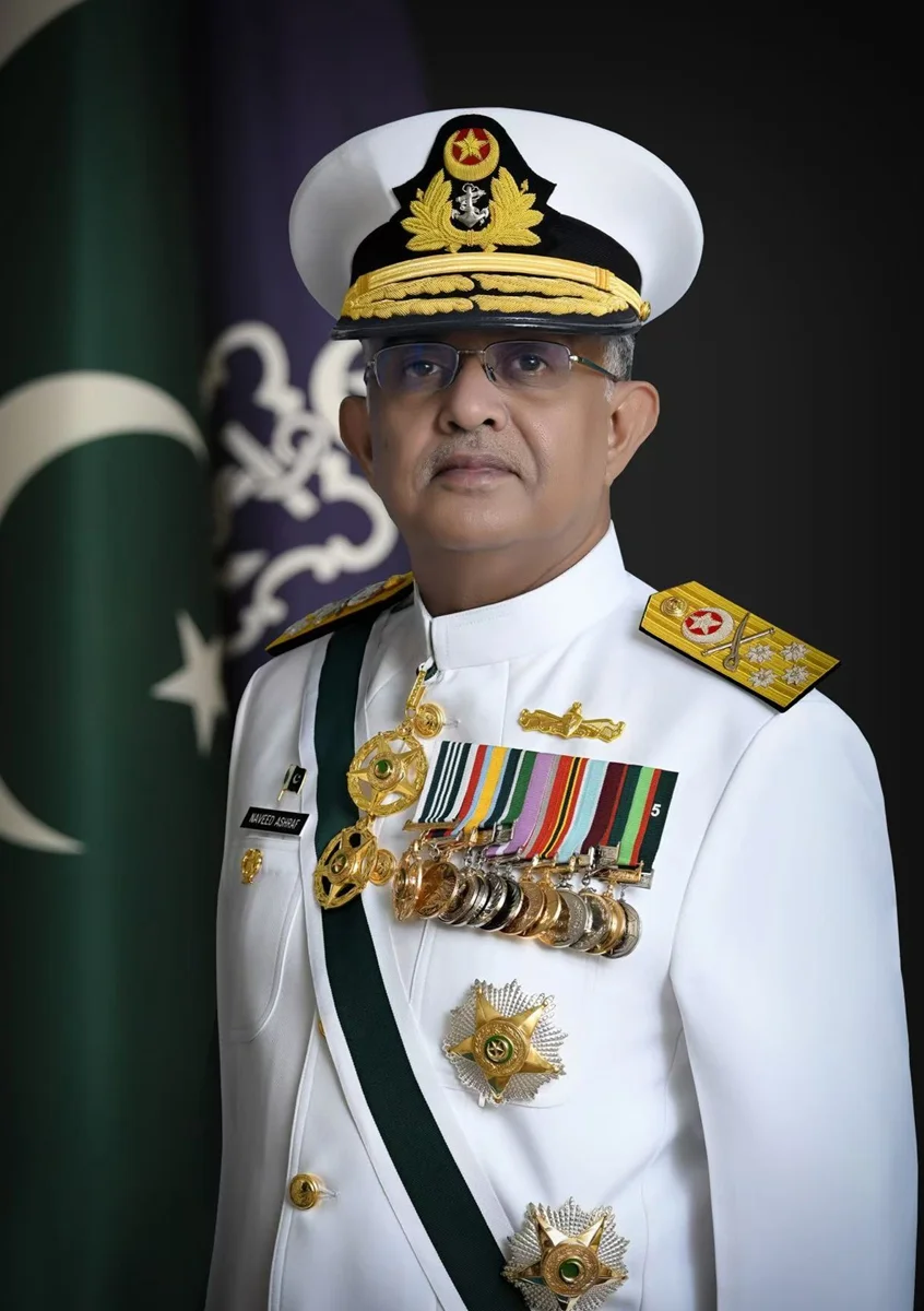 Admiral Naveed Ashraf, Chief of the Naval Staff of the Pakistan Navy. 
[Photo: Courtesy of the Pakistan Navy]