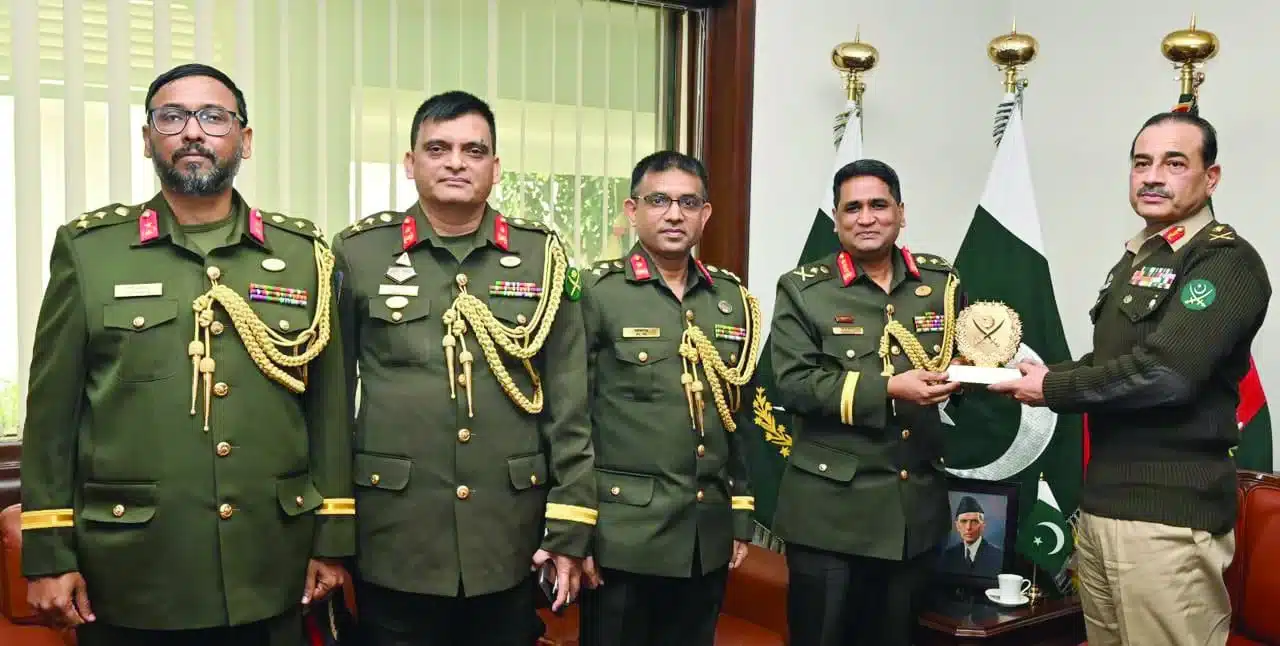 Visit of Bangladesh's Lt-Gen Hassan to Pakistan aims to strengthen military ties and discuss regional security. [Image via APP]