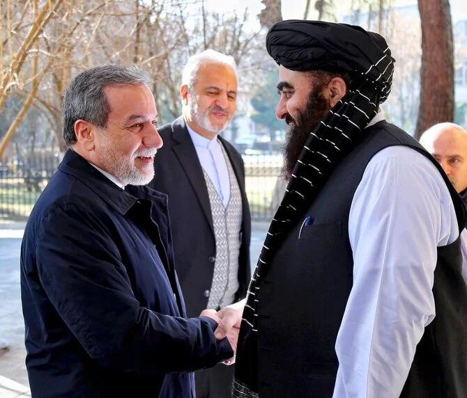 Iranian FM Abbas Araghchi visits Kabul to discuss border security, economic ties, and tensions over water rights. [Image via Pakistan Today]