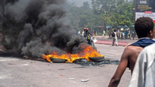 Protesters in Kinshasa targeted US, France, and Belgium embassies over M23 rebel conflict, sparking international outcry. [Image via AFP]