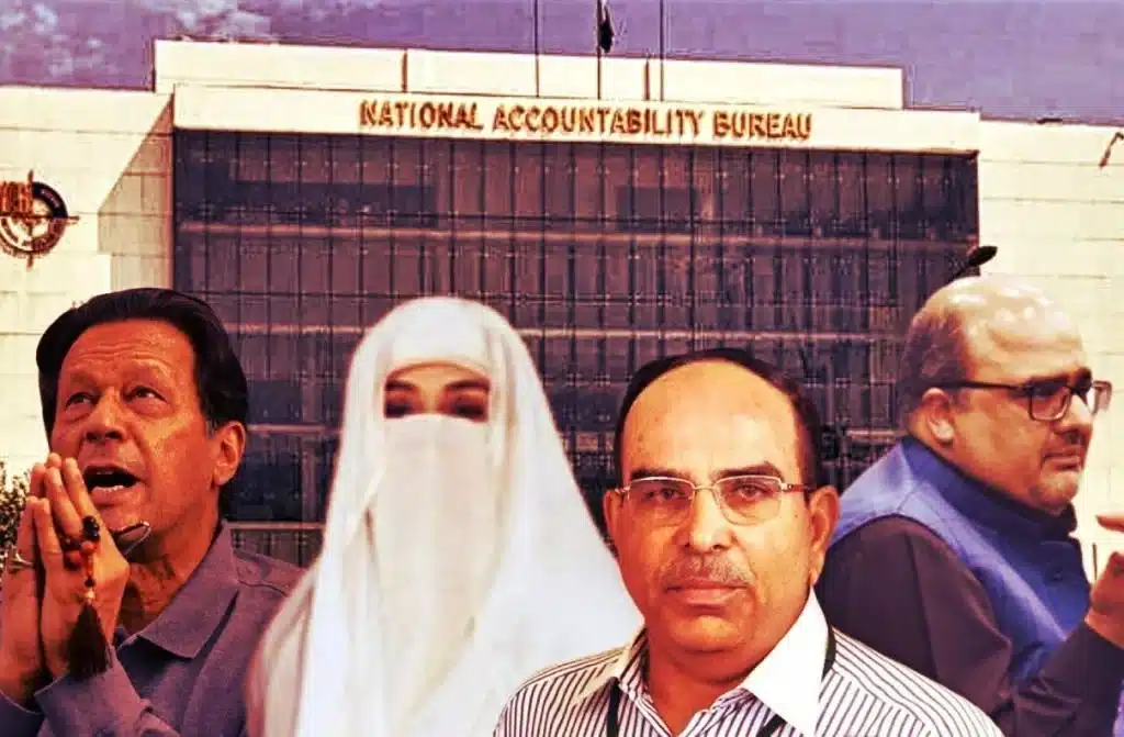 Imran Khan’s 190 million pound scandal reveals a quid-pro-quo deal with Malik Riaz, exposing corruption at the highest level. [Image via The Friday Times]