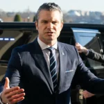 US Defense Secretary Pete Hegseth pledges support for Trump's migrant deportation plan amid controversy over his confirmation. [Image via The Express Tribune]