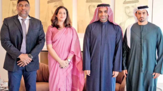 Sri Lanka and UAE discuss enhancing trade ties, investment, and business opportunities at Dubai Chamber meeting. [Image via Daily FT]