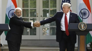 Indian PM Modi and US President Trump discuss strengthening ties, trade, and global peace in their first phone call post-inauguration. [Image via The Express Tribune]