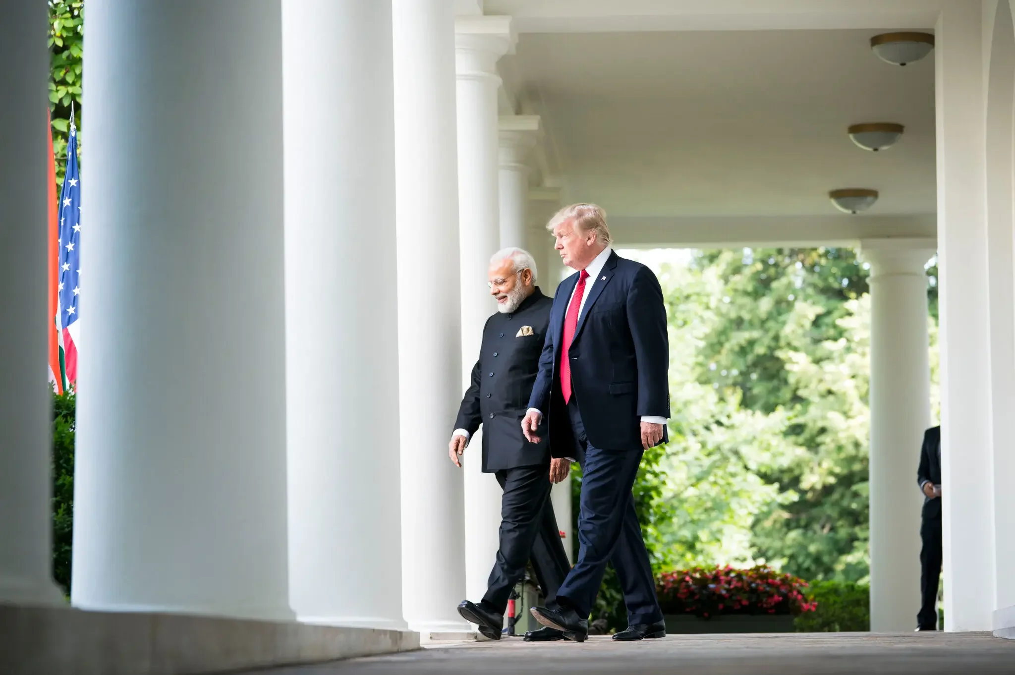 Modi's visit to the U.S. under Trump 2.0 navigates tariffs, immigration, and Indo-Pacific strategy in a high-stakes reset. [Image via NYT]