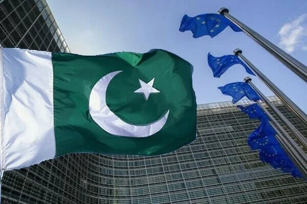 Pakistan reapplies for GSP+ renewal, with approval tied to progress in human rights, environmental, and social commitments. [Image via Business Recorder]