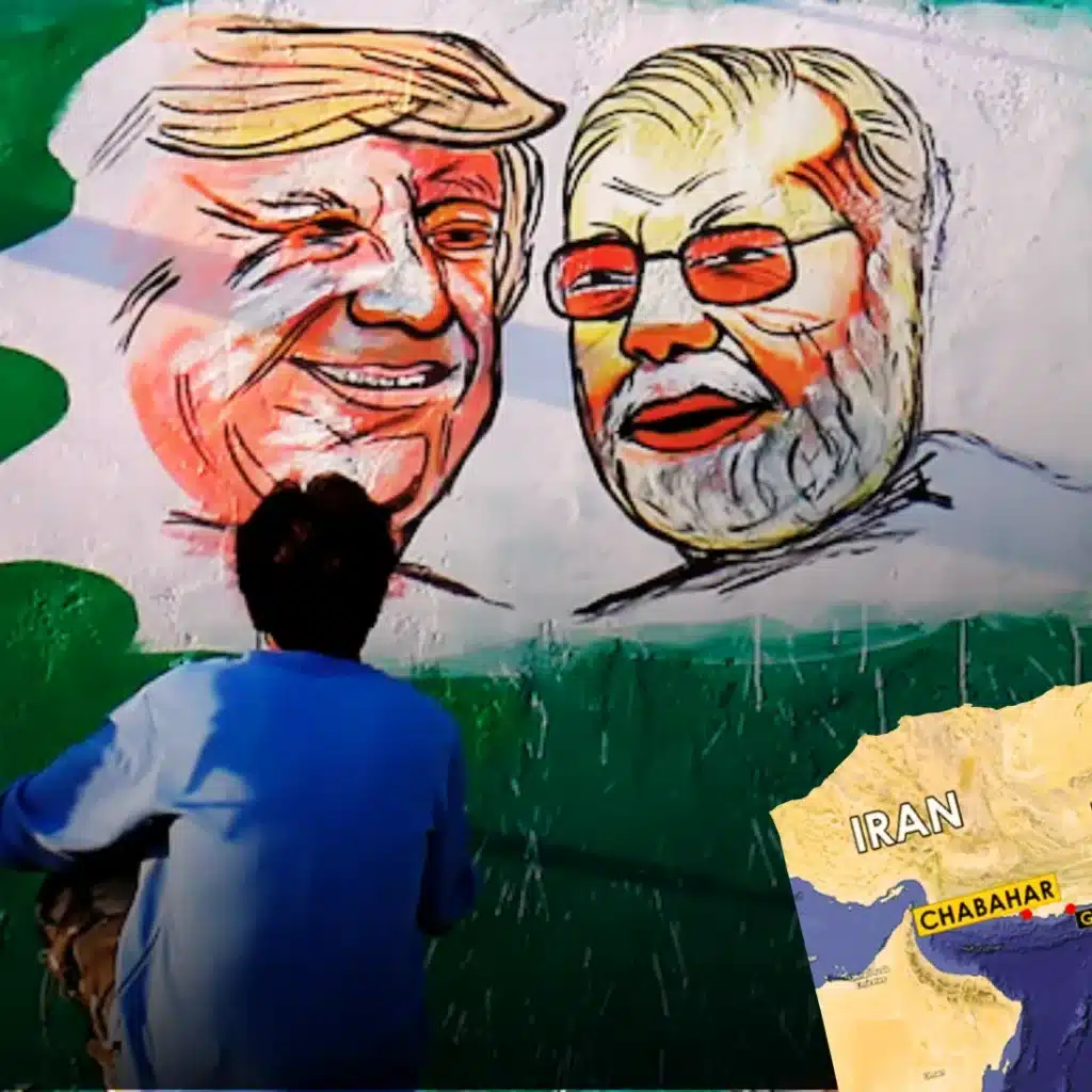 US sanctions on Iran's Chabahar Port disrupt India's regional ambitions, bolstering Pakistan's role in South Asian trade. [Image via SAT Creatives]