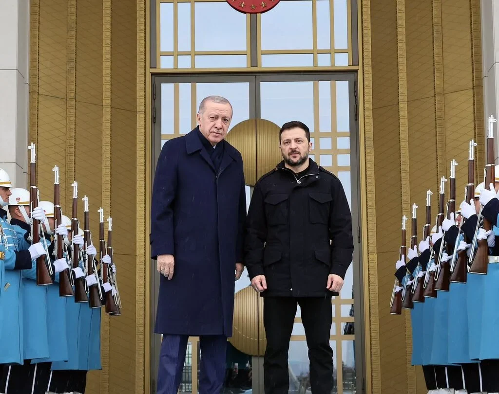 Zelensky meets Erdogan in Ankara amid U.S.-Russia talks, stressing Ukraine's role in peace negotiations and security.