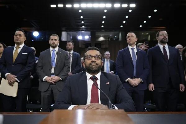 The Senate confirms Kash Patel as FBI director despite Democratic concerns over his ties to Trump and lack of experience. [Image via AP News]