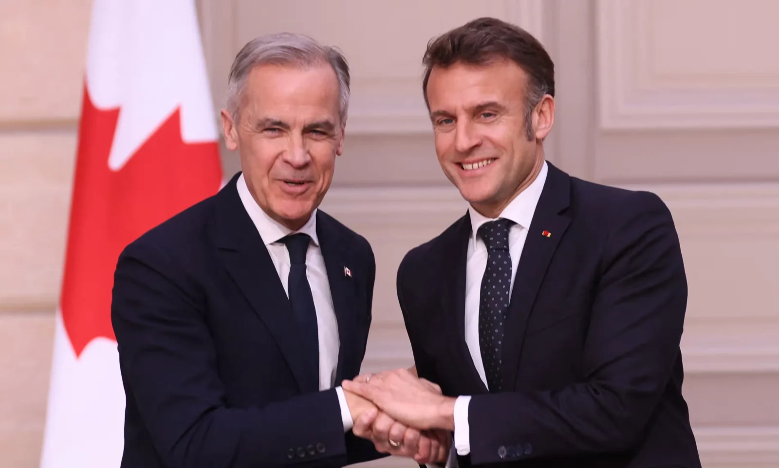Mark Carney boosts Canada-France-UK ties amid Trump’s trade war, affirming Canadian sovereignty and Arctic security. [Image via Reuters]
