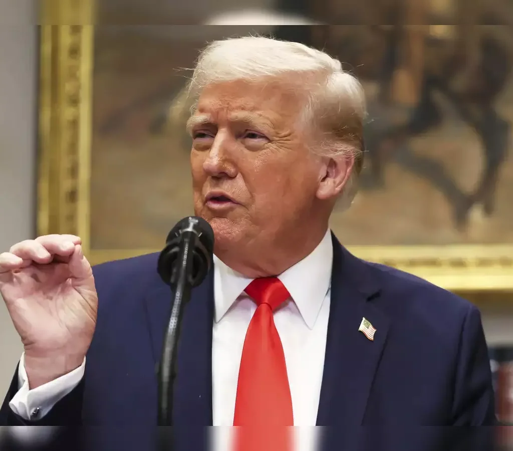 Trump escalates trade war with new EU tariffs, threatens further tariffs as Canada, EU, and allies retaliate amid market fears. [Image via The Economic Times]