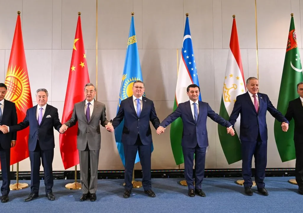 The 6th Central Asia-China foreign ministers' meeting focused on trade, cooperation, and global challenges in Almaty. [Image via The Times of Central Asia]