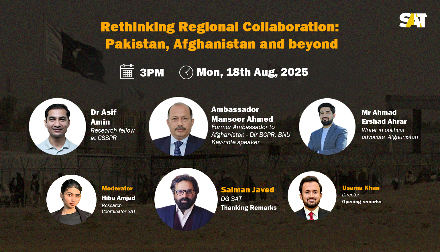 Rethinking Regional Cooperation: Pakistan, Afghanistan and Beyond
