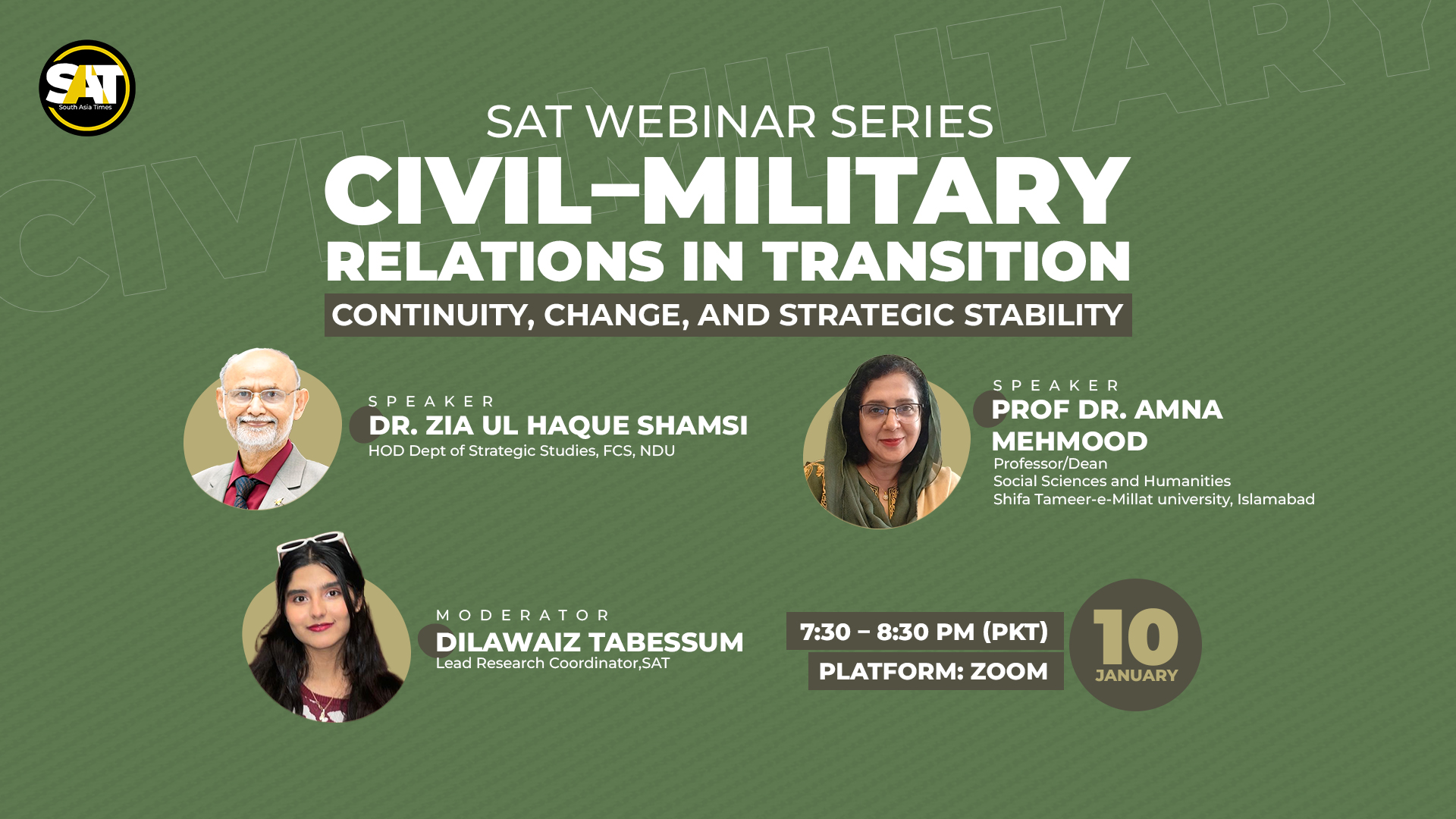 Civil–Military Relations in Transition: Continuity, Change, and Strategic Stability in Pakistan