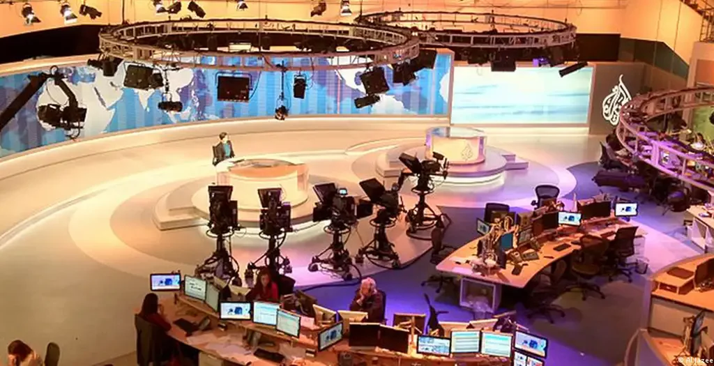 Newsroom at Qatar-based broadcaster Al Jazeera
