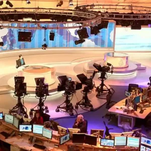 Newsroom at Qatar-based broadcaster Al Jazeera