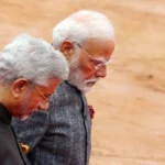 Prime Minister Narendra Modi with External Affairs Minister S. Jaishankar at an official event. [Photo Courtesy: Praveen Jain via The Print].