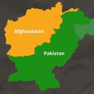 Representative image of Pakistan-Afghanistan map.