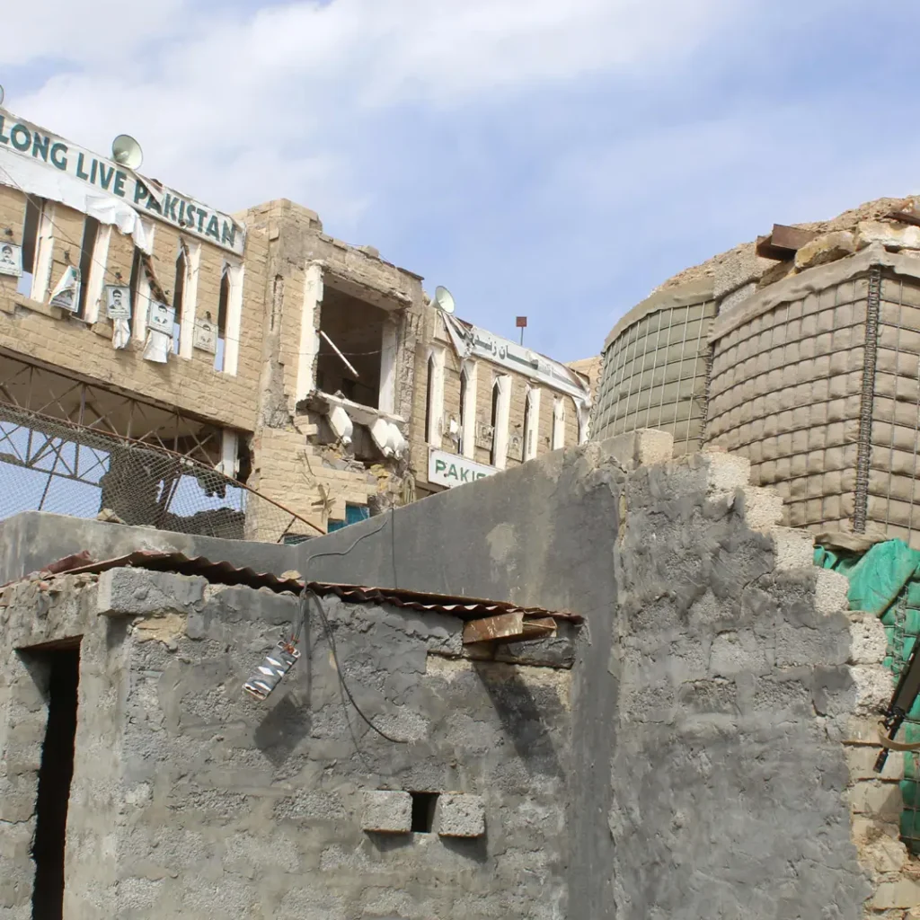 A Pakistani soldier stands guard at the Pakistan-Afghanistan border in Chaman