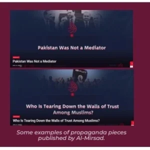 Al-Mirsad spreads propaganda against Pakistan