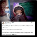 Global outrage grows as Taliban’s reported child marriage policy in Afghanistan.